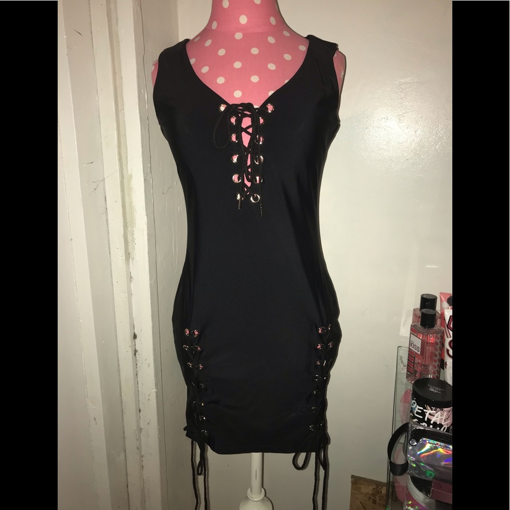 Mini black dress